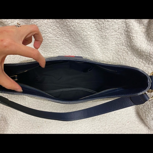 ✨SOLD✨AUTHENTIC GUCCI NAVY HOBO GG SUPREME BAG✨ - Picture 8 of 8